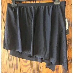 TORRID NWT Swim Tie Skirt Assymetrical Black, Women's Size 1 (XL)